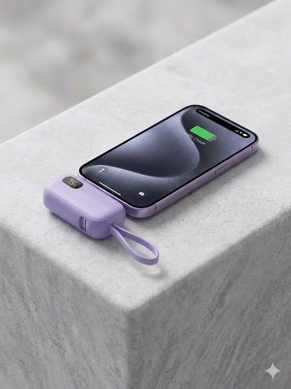 Mini batterie externe capsule Batterie de voyage de poche pour recharger votre smartphone  5000mAH