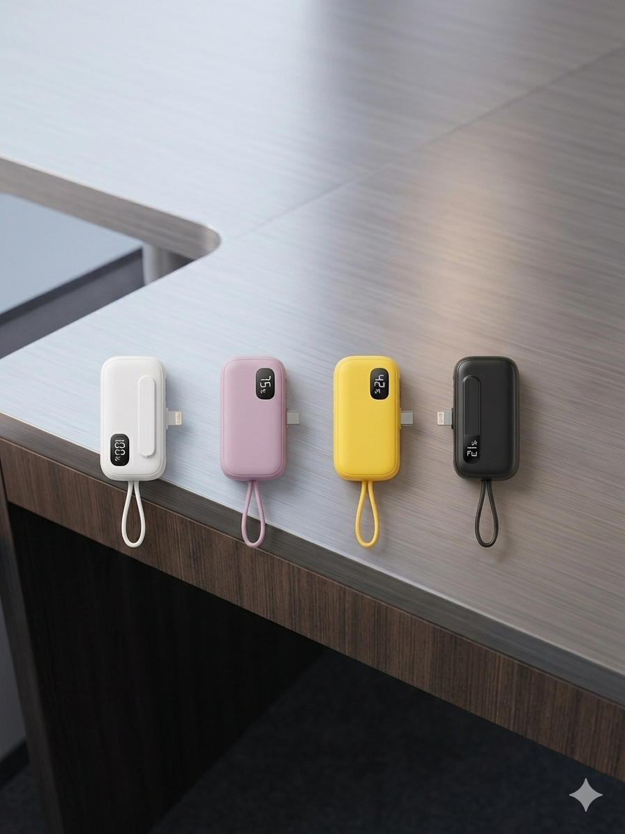 Mini batterie externe capsule Batterie de voyage de poche pour recharger votre smartphone  5000mAH