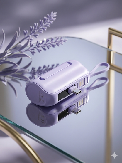 Mini batterie externe capsule Batterie de voyage de poche pour recharger votre smartphone  5000mAH